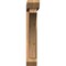 Ekena Millwork Thorton Slat Smooth Bracket w/ Offset Brace, Western Red Cedar, 5 1/2"W x 32"D x 32"H BKT0604X32X32THR06SWR - alternate 3